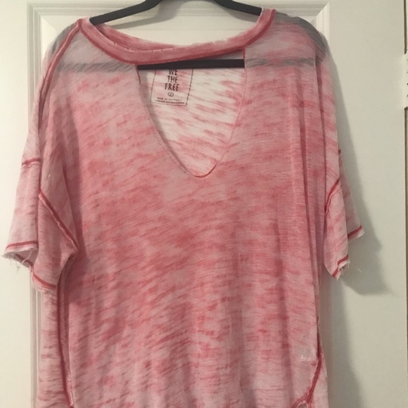 Free People- We the Free Jordan neck cut out tee - Picture 1 of 2